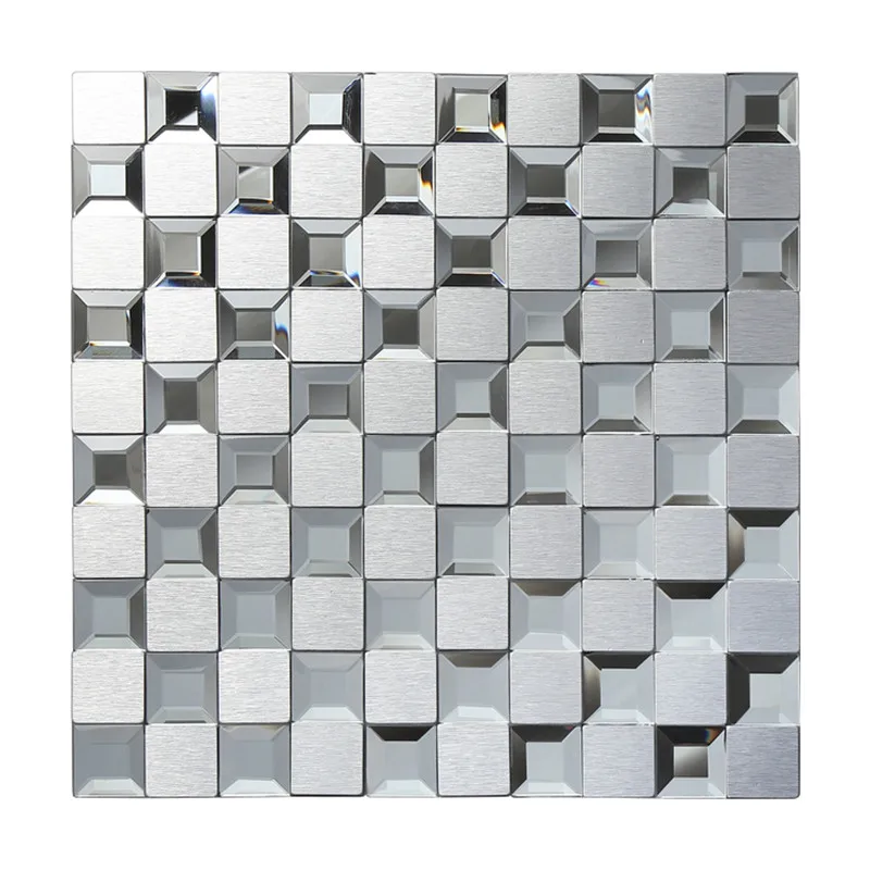 11pcs / Box Metal Glass Mosaic Tile TV Background Wall Silver Mirror Simple Modern Porch Wall Sticker
11pcs / Box Metal Glass Mosaic Tile TV Background Wall Silver Mirror Simple Modern Porch Wall Sticker