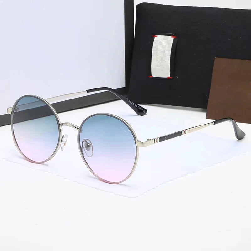 Luxury Sunglasses Men Round Glasses Ladies Top Brand Fashion Designer Coated Lenses Gradient Color Sun Glass UV400 Gafas de sol
Luxury Sunglasses Men Round Glasses Ladies Top Brand Fashion Designer Coated Lenses Gradient Color Sun Glass UV400 Gafas de sol