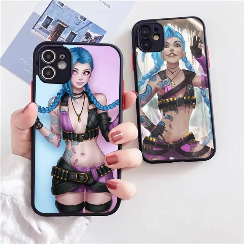 Game LOL Jinx Phone Case For iphone 13 12 11 xr xs x 7 8 pro max Light black Soft TPU Silicone Clear Case Cover
Game LOL Jinx Phone Case For iphone 13 12 11 xr xs x 7 8 pro max Light black Soft TPU Silicone Clear Case Cover
