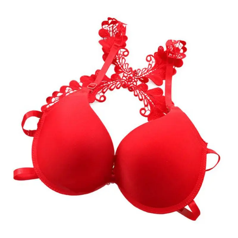Women Sexy Lace Y-Line Strap Beauty Back Bra Front Buckle Push Up Seamless Gathered Smooth Brassiere
Women Sexy Lace Y-Line Strap Beauty Back Bra Front Buckle Push Up Seamless Gathered Smooth Brassiere