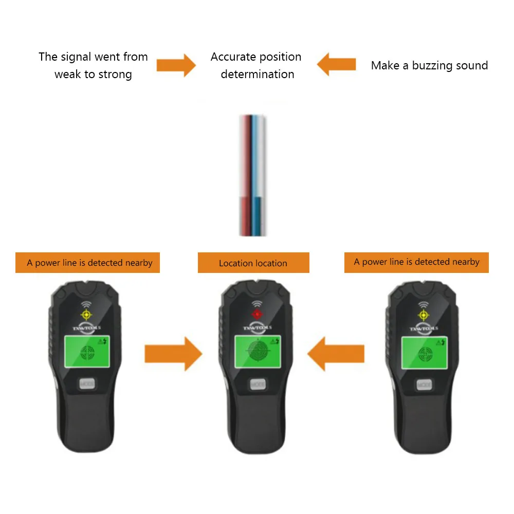 Multifunction Handheld Metal Detector Wall Drilling Inner Wire Detection and Positioning Wall detector Scanner Utility Tool
Multifunction Handheld Metal Detector Wall Drilling Inner Wire Detection and Positioning Wall detector Scanner Utility Tool