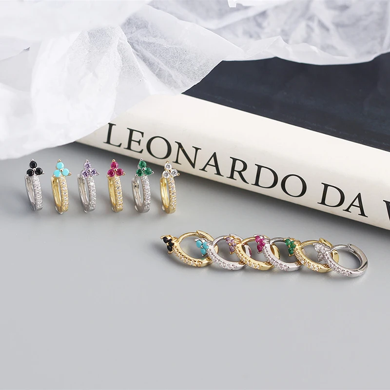 WTLTC 925 пробы серебряные серьги-кольца с фианитами для женщин, простые маленькие и крошечные серьги-подвески, изящные серьги Для Пирсинга Ушей 
WTLTC 925 пробы серебряные серьги-кольца с фианитами для женщин, простые маленькие и крошечные серьги-подвески, изящные серьги Для Пирсинга Ушей