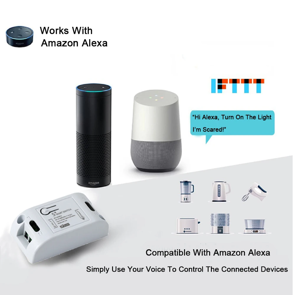 433mhz Smart RF Wifi Switch RF 433MHz 10A / 2200W Wireless Switch 433MHz Remote Control Transmitte difoda
433mhz Smart RF Wifi Switch RF 433MHz 10A / 2200W Wireless Switch 433MHz Remote Control Transmitte difoda