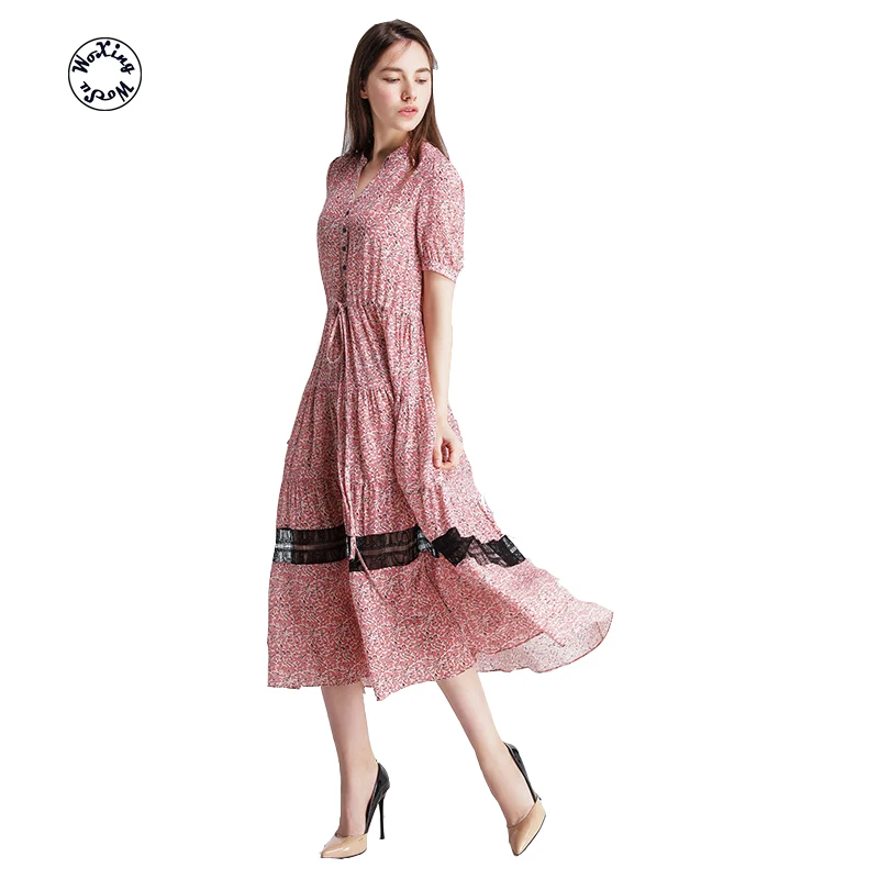 Women's new spring/summer 2021 women's printed silk dress in mulberry silk dress M to XL
Women's new spring/summer 2021 women's printed silk dress in mulberry silk dress M to XL