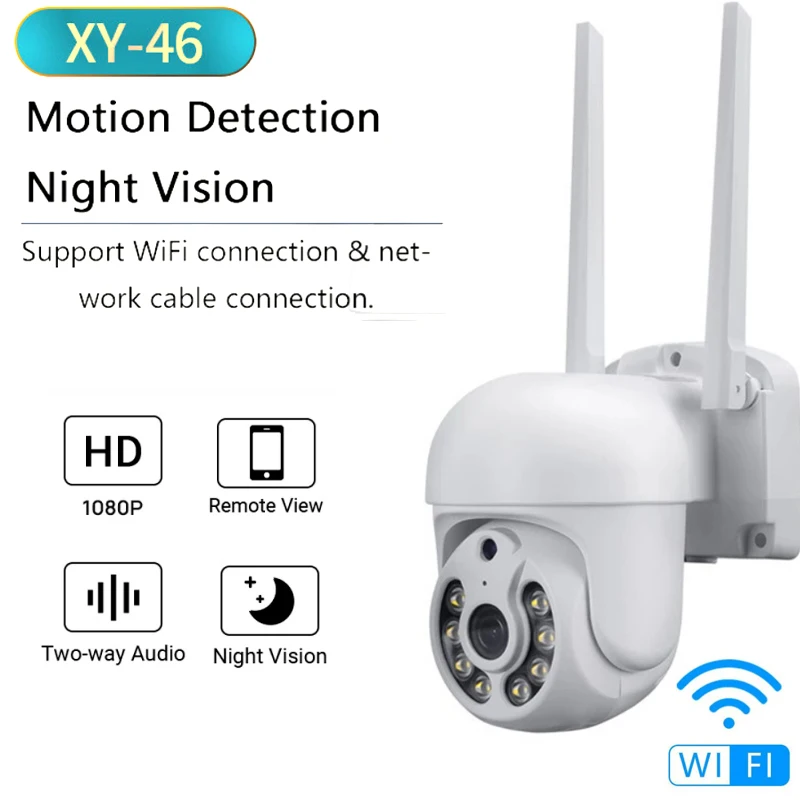 XF-XY46 WIFI Camera Wireless Human Detect Security WiFi Dual-beam Camera 1080P Remote Surveillance IP65 Waterproof(Yunyi IoT APP
XF-XY46 WIFI Camera Wireless Human Detect Security WiFi Dual-beam Camera 1080P Remote Surveillance IP65 Waterproof(Yunyi IoT APP