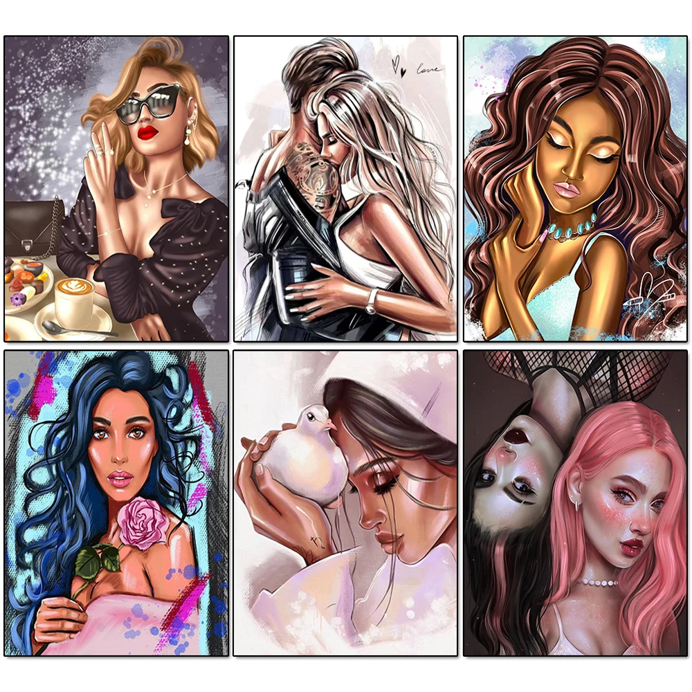 5D Diy Diamond Painting Elegant Woman Personality Picture Full Square/Round Rhinestone Embroidery Mosaic Kit Wall Decoration
5D Diy Diamond Painting Elegant Woman Personality Picture Full Square/Round Rhinestone Embroidery Mosaic Kit Wall Decoration