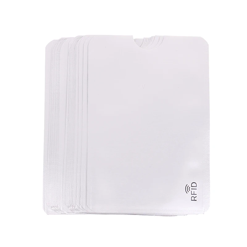 20pcs Anti Rfid Wallet Blocking Reader Lock Bank Card Holder Id Bank Card Case Protection Metal Credit Card Holder Aluminium
20pcs Anti Rfid Wallet Blocking Reader Lock Bank Card Holder Id Bank Card Case Protection Metal Credit Card Holder Aluminium