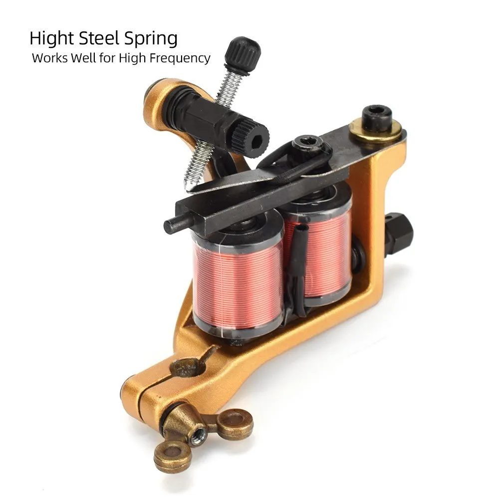 Professional Coil Tattoo Machine Tattoo Liner Shader 10 Laps Coils Tattoo Supply Aluminum Alloy for Tattoo Beginners Tattoo
Professional Coil Tattoo Machine Tattoo Liner Shader 10 Laps Coils Tattoo Supply Aluminum Alloy for Tattoo Beginners Tattoo