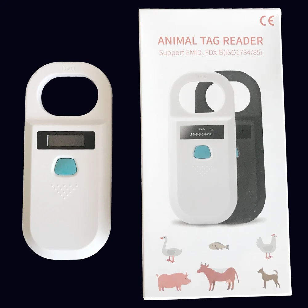 New Animal handheld card reader RFID 134.2Khz pet chip scanner identification label reading FDX-B&EMID For dogs or cats
New Animal handheld card reader RFID 134.2Khz pet chip scanner identification label reading FDX-B&EMID For dogs or cats
