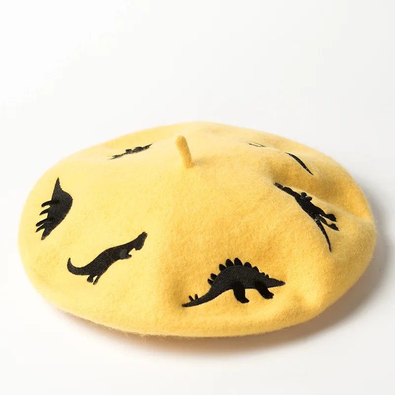 Caluriri Autumn Winter New Cartoon Animal High Quality Beret Embroidery Wool Beret Lady Warm Berets Hat Painter Hat Dinosaur
Caluriri Autumn Winter New Cartoon Animal High Quality Beret Embroidery Wool Beret Lady Warm Berets Hat Painter Hat Dinosaur