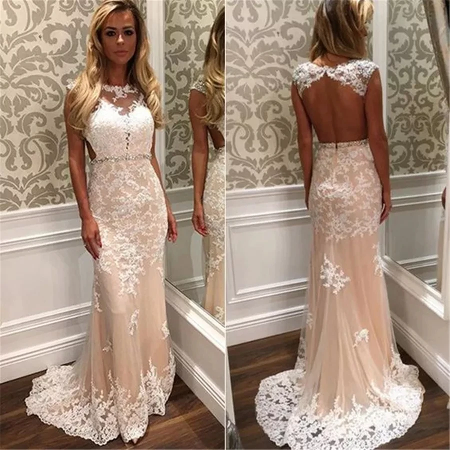 ANGELSBRIDEP Sheer-Neck Prom Party Dresses Sexy Backless Applique Vestidos de festa Special Occasion Celebrity Evening Gowns Hot
ANGELSBRIDEP Sheer-Neck Prom Party Dresses Sexy Backless Applique Vestidos de festa Special Occasion Celebrity Evening Gowns Hot
