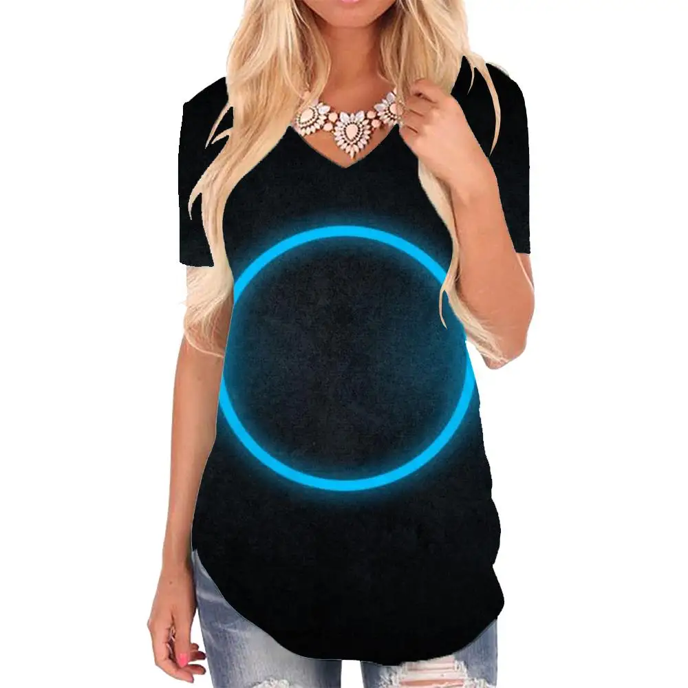 Giyu Brand Dark Blue T-shirt women Circle T-shirts 3d Harajuku V-neck Tshirt Psychedelic Tshirts Printed Womens Clothing Fashion
Giyu Brand Dark Blue T-shirt women Circle T-shirts 3d Harajuku V-neck Tshirt Psychedelic Tshirts Printed Womens Clothing Fashion