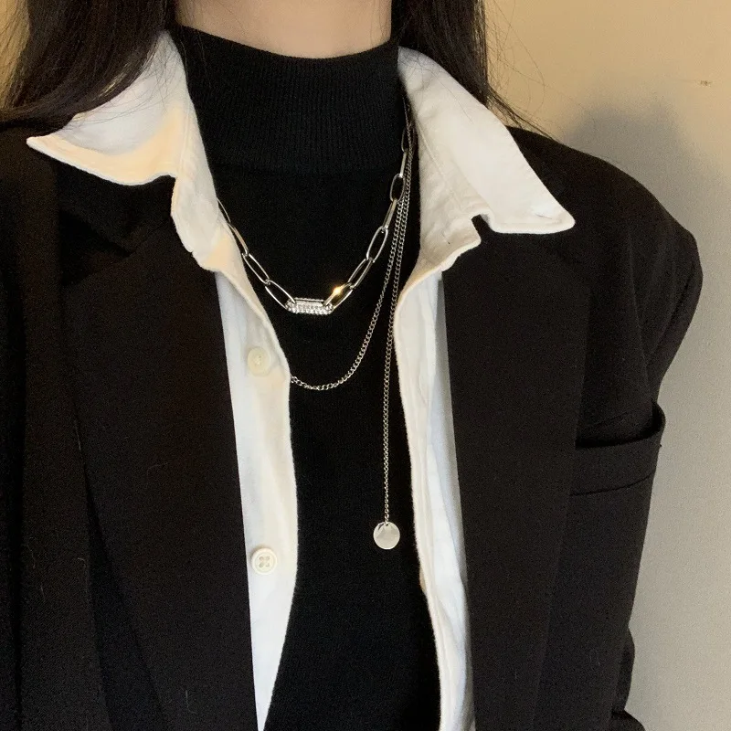 Punk Jewelry Multilayer Round Medal Pendant Necklace 2021 INS Popular Harajuku Neutral Necklace Fashion Girls Gift
Punk Jewelry Multilayer Round Medal Pendant Necklace 2021 INS Popular Harajuku Neutral Necklace Fashion Girls Gift
