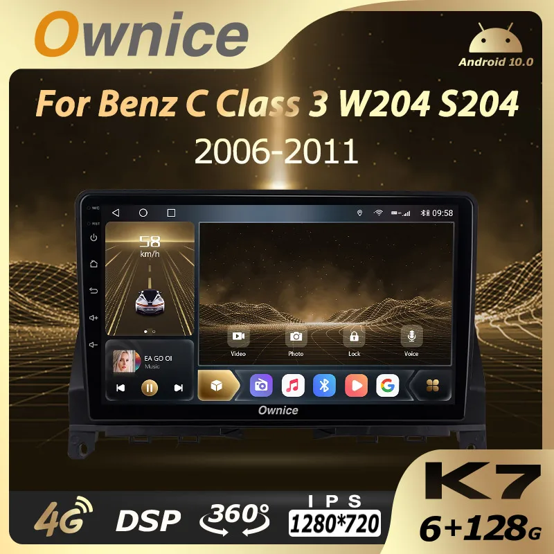 Автомагнитола K7 Ownice 6G + 128G Android 10,0 для Mercedes Benz C Class 3 W204 S204 2006 - 2011 мультимедийный плеер аудио 4G LTE Navi
Автомагнитола K7 Ownice 6G + 128G Android 10,0 для Mercedes Benz C Class 3 W204 S204 2006 - 2011 мультимедийный плеер аудио 4G LTE Navi