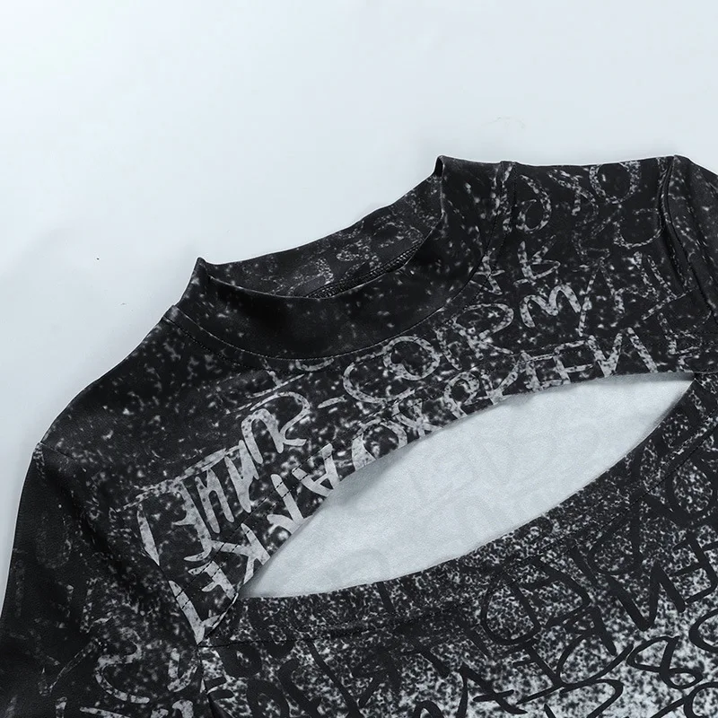 2021 Summer O-Neck Elastic Hollow Out Short Sleeve Sexy Women T Shirts Tops Basic Tees Streetwear Printed Cropped T Shirt
2021 Summer O-Neck Elastic Hollow Out Short Sleeve Sexy Women T Shirts Tops Basic Tees Streetwear Printed Cropped T Shirt