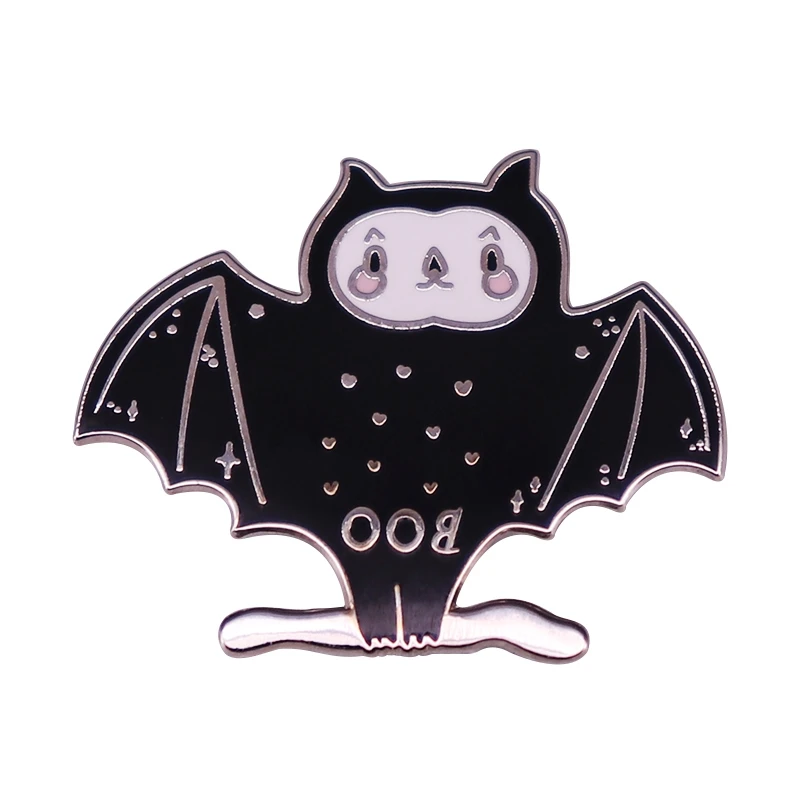 Милые эмалированные булавки Boo Bat в виде звезд значок на Хэллоуин|Броши| |