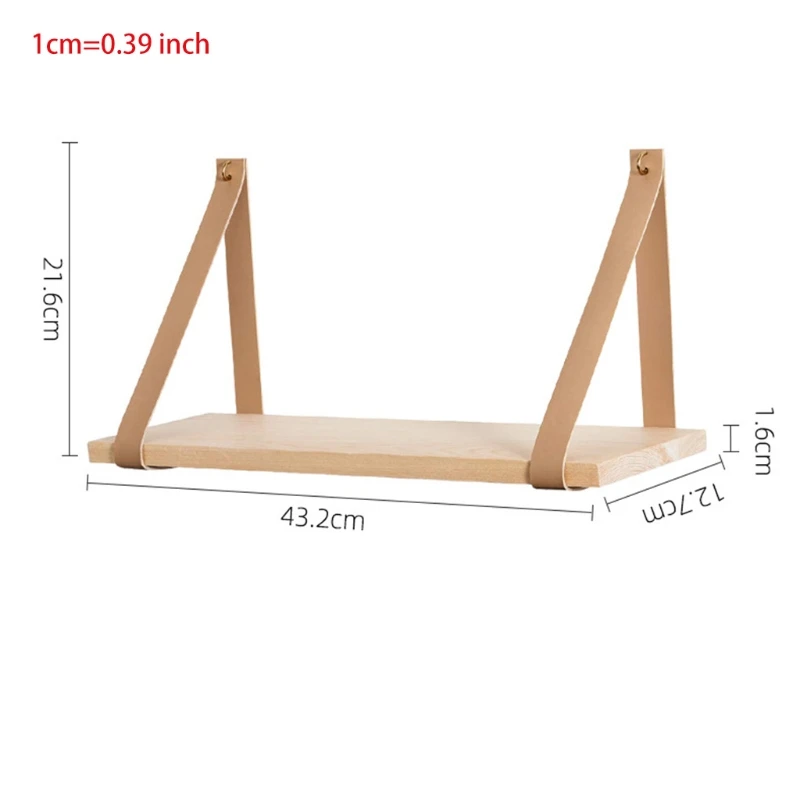 Wall Wood Floating Frame Storage Holder Hanging Shelf Leather Strap Swing Decor
Wall Wood Floating Frame Storage Holder Hanging Shelf Leather Strap Swing Decor
