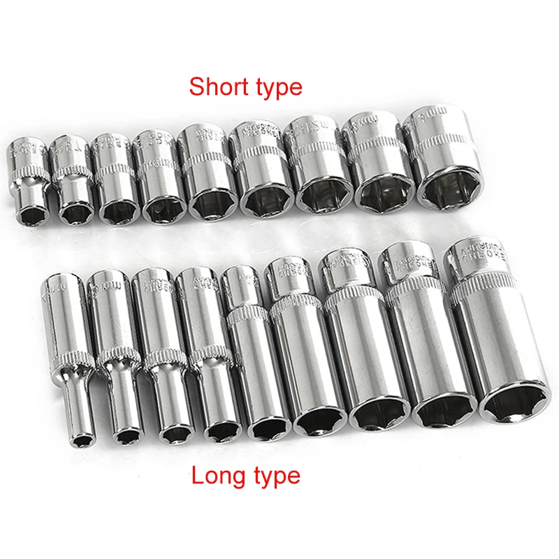 1Pcs CR-V 1/4 Inch Screw Nut Driver Wrench Spanner Ratchet Adapter Car Repair Tool Square Drive Metric Long Hex Socket 4mm-14mm
1Pcs CR-V 1/4 Inch Screw Nut Driver Wrench Spanner Ratchet Adapter Car Repair Tool Square Drive Metric Long Hex Socket 4mm-14mm
