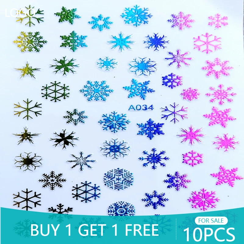 10PCS Colorful Large Size Christmas Nail Sticker Santa Claus Elk Nail Slider Nail Art Adhesive Paste Flower
10PCS Colorful Large Size Christmas Nail Sticker Santa Claus Elk Nail Slider Nail Art Adhesive Paste Flower