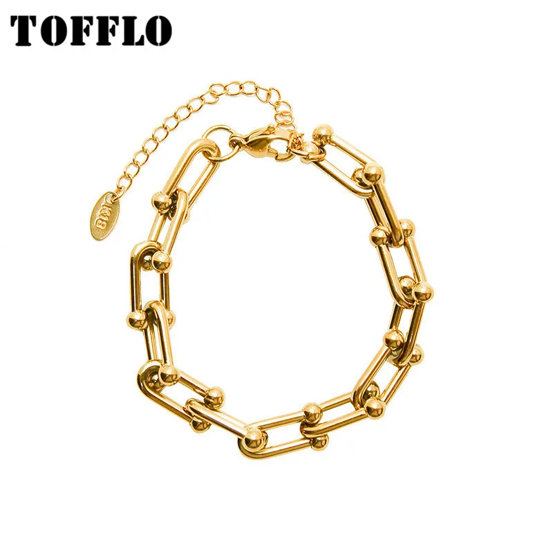 TOFFLO Stainless Steel Jewelry Horseshoe Buckle U-Shaped Bracelet Women's Exaggerated Bracelet BSE136
TOFFLO Stainless Steel Jewelry Horseshoe Buckle U-Shaped Bracelet Women's Exaggerated Bracelet BSE136