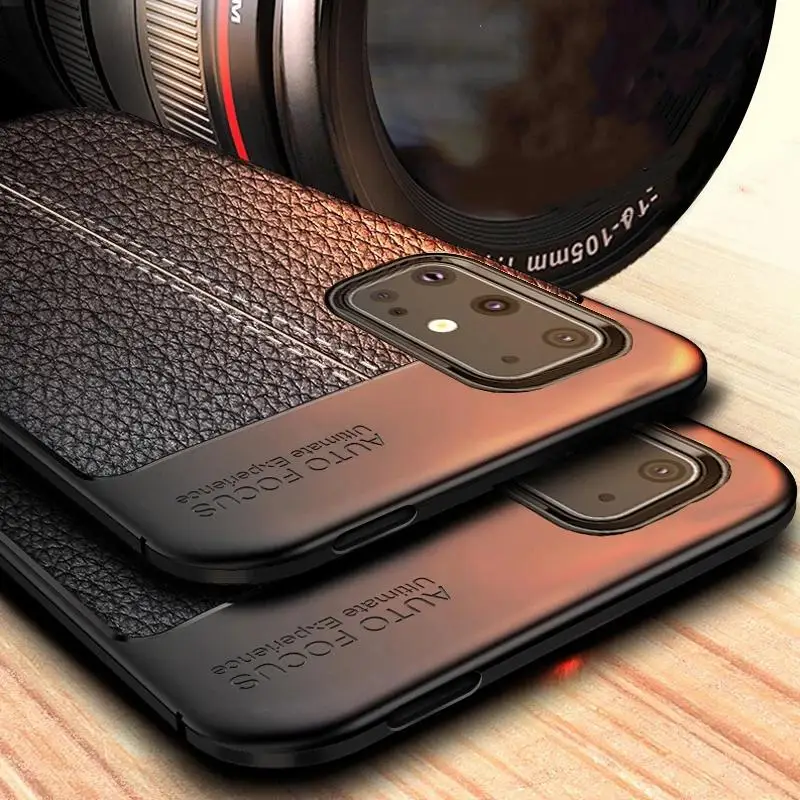 For Samsung Galaxy S20 Plus S20 Ultra Phone Case Leather Style Ultra TPU Silicone Bumper Cover For Samsung S20 Plus 5G Funda
For Samsung Galaxy S20 Plus S20 Ultra Phone Case Leather Style Ultra TPU Silicone Bumper Cover For Samsung S20 Plus 5G Funda