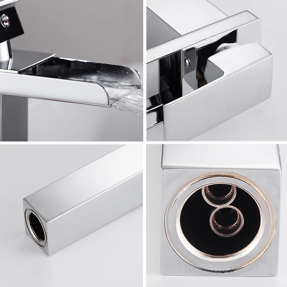 Bathroom High Style Waterfall Basin Faucet Electroplated Brass Square Wash Basin Sink Hot Cold Faucet Single Handle Faucets
Bathroom High Style Waterfall Basin Faucet Electroplated Brass Square Wash Basin Sink Hot Cold Faucet Single Handle Faucets