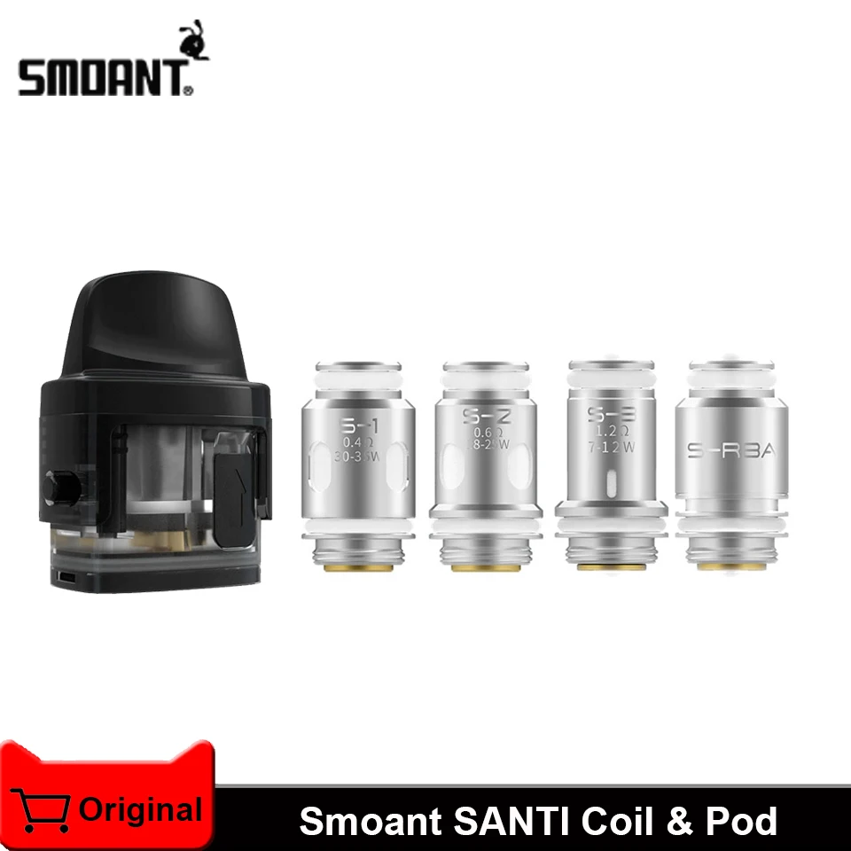 Smoant Santi катушка 3 5 мл картридж Ом DL/Ом RDL/Ом MTL / S-RBA DIY для Charon Baby Plus | Электроника