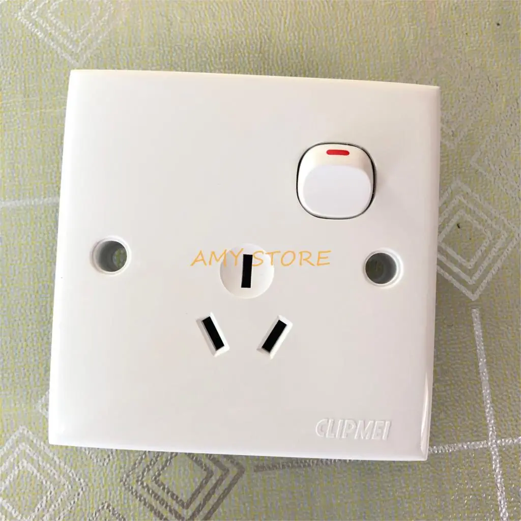 86x86 мм AC250V 10A для дома и офиса 1 Кнопка 3 Pin AU розетка настенный переключатель пластина квадратная панель белый 
86x86 мм AC250V 10A для дома и офиса 1 Кнопка 3 Pin AU розетка настенный переключатель пластина квадратная панель белый