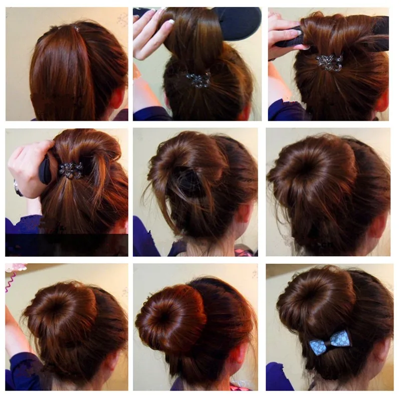 4pcs/Set Hair Twist Rope Multi Size Black Sponge Hair Styling Tools Donut Bun Curler Maker Ring Hairpins Magic Hair Clip 24cm
4pcs/Set Hair Twist Rope Multi Size Black Sponge Hair Styling Tools Donut Bun Curler Maker Ring Hairpins Magic Hair Clip 24cm