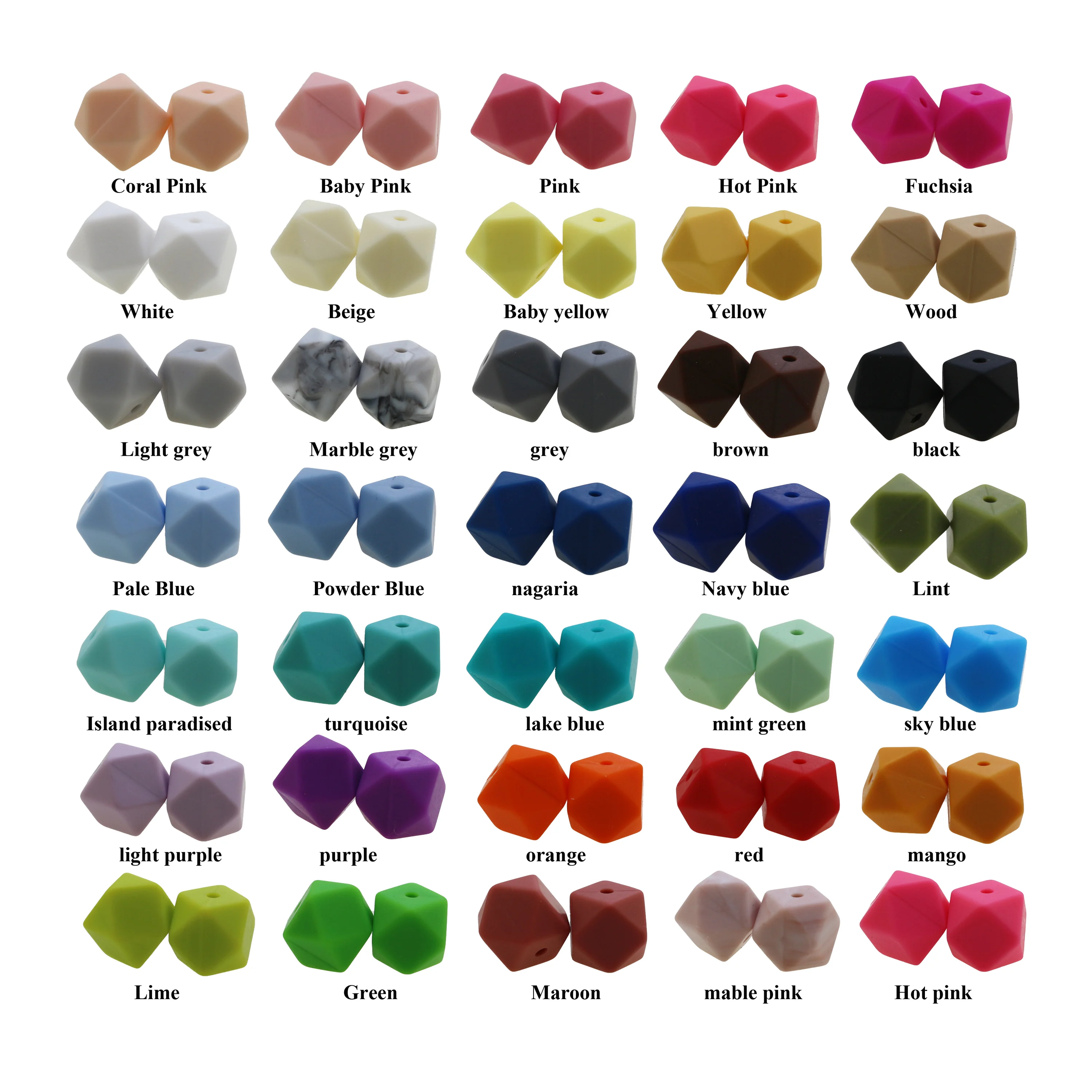 200PCS 11mm Baby Teether Mini Hexagon Silicone Beads Diy Silicon Teething Necklace Loose Bead Bpa Free Beads For Diy Baby 
200PCS 11mm Baby Teether Mini Hexagon Silicone Beads Diy Silicon Teething Necklace Loose Bead Bpa Free Beads For Diy Baby