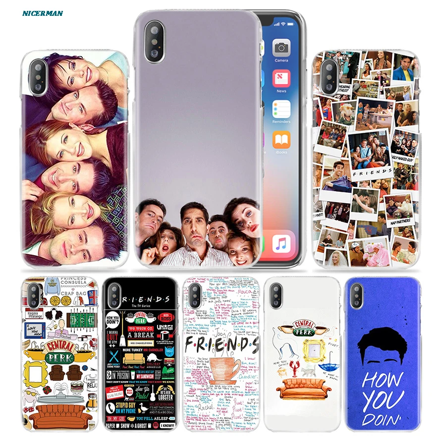Чехол Friends Together для Apple iPhone 11 11Pro 7 7S 8 Plus X XS Max XR 6 6s + SE 2020 Жесткий ПК чехол телефона ТВ