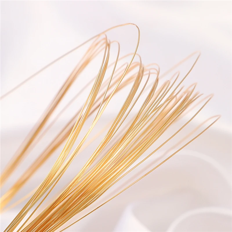 0.35-1mm 18K Gold Plated Brass Copper Wire For DIY Bracelet Necklace Jewelry Making Accessories Craft Beading Cord String |