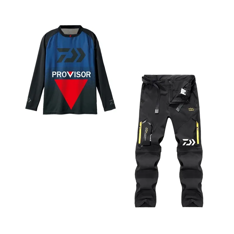 2021 New Men Quick Dry Fishing Clothes Long Sleeve Sun Protection Fishing Set Outdoor Breathable Fishing Shirt Fishing Pants
2021 New Men Quick Dry Fishing Clothes Long Sleeve Sun Protection Fishing Set Outdoor Breathable Fishing Shirt Fishing Pants