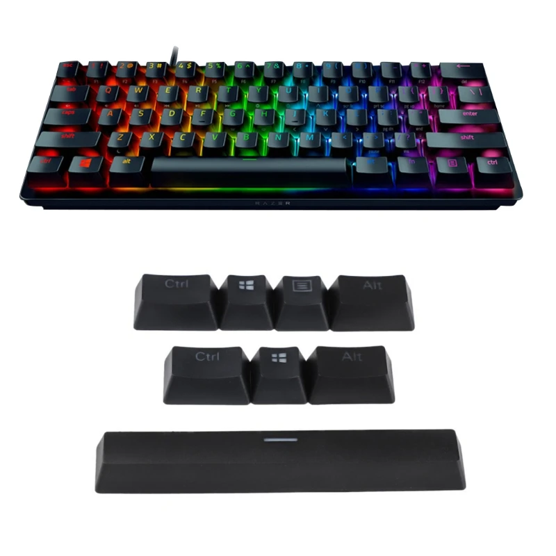 PBT 8 Key Douhle Shot Shine Through Keycap Bottom Row Special Keys for razer Coolermaster Black White
PBT 8 Key Douhle Shot Shine Through Keycap Bottom Row Special Keys for razer Coolermaster Black White