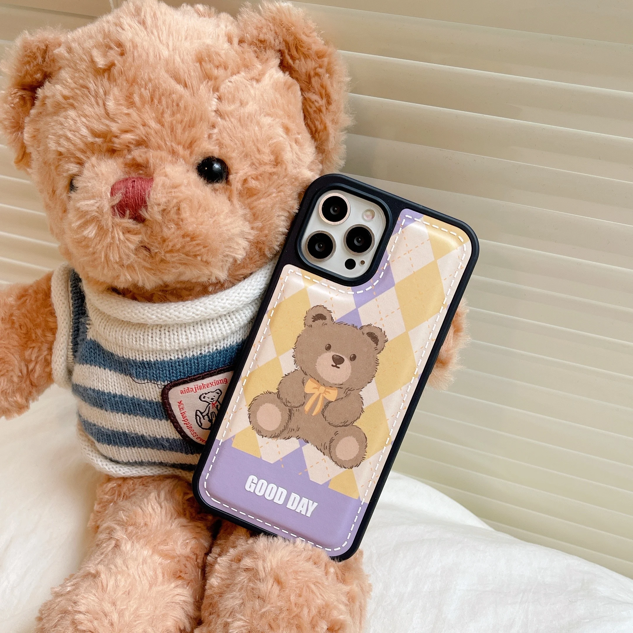 Cute bear phone case Scarf puppet mobile phone case For iPhone 13 12 11 Pro Max XS Max XR X 8 8 Plus
Cute bear phone case Scarf puppet mobile phone case For iPhone 13 12 11 Pro Max XS Max XR X 8 8 Plus
