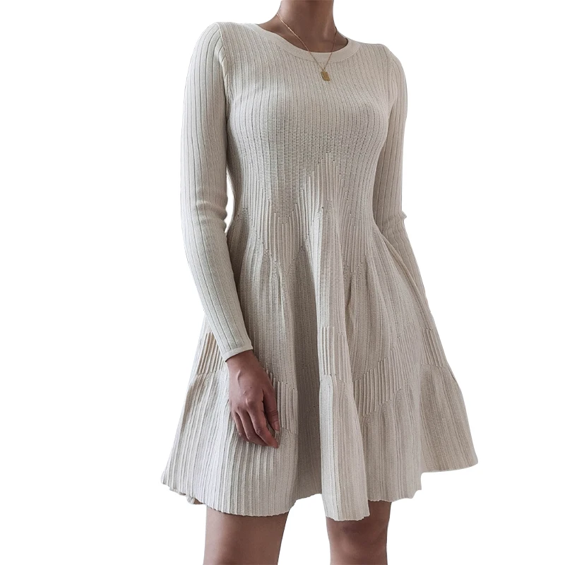 Fanco Autumn Winter New Slim Knitted Sweater Mini Dress Women Fashion Long Sleeve Whiter Solid Color Pullover O-Neck Vestidos
Fanco Autumn Winter New Slim Knitted Sweater Mini Dress Women Fashion Long Sleeve Whiter Solid Color Pullover O-Neck Vestidos