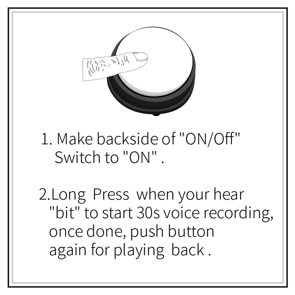 Recordable Talking Button Recording Sound Button Noise Makers Answering Buttons for Kids Interactive Toy Phonograph Answer
Recordable Talking Button Recording Sound Button Noise Makers Answering Buttons for Kids Interactive Toy Phonograph Answer