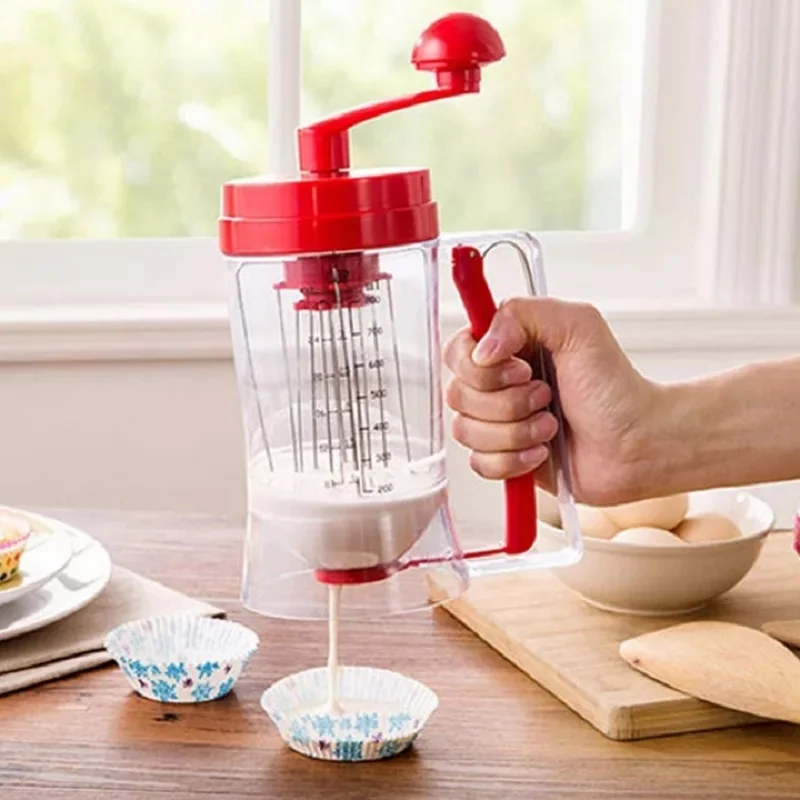 Baking Tools Batter Separator Cupcake Dispenser Funnel Handheld Dispenser Measuring Cup DIY
Baking Tools Batter Separator Cupcake Dispenser Funnel Handheld Dispenser Measuring Cup DIY