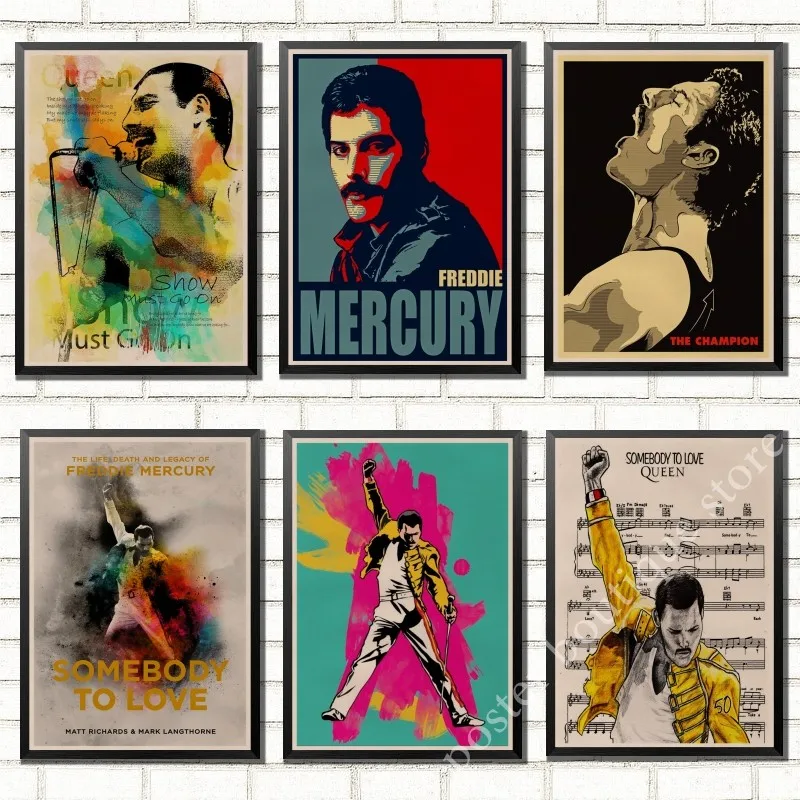 Queen Band Music Kraft Paper Poster Freddie Mercury Vintage High Quality Drawing core Decorative Painting Wall Sticker
Queen Band Music Kraft Paper Poster Freddie Mercury Vintage High Quality Drawing core Decorative Painting Wall Sticker
