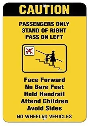 Warning Sign Passengers Hold Handrail Attend Children Avoid Sides Road Sign Business Sign Aluminum Metal Tin Sign Q0160
Warning Sign Passengers Hold Handrail Attend Children Avoid Sides Road Sign Business Sign Aluminum Metal Tin Sign Q0160