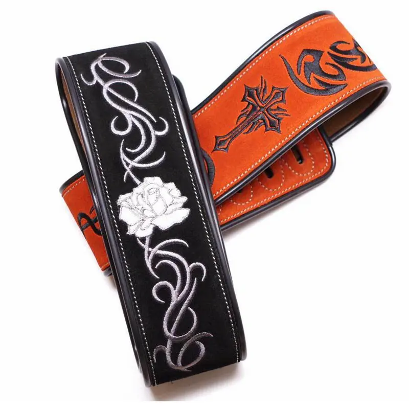 Frosting Leather Guitar Strap Adjustable Cowhide Bass Ukulele Flowers Cross Pattern Stringed Musical Instrument Accessories New
Frosting Leather Guitar Strap Adjustable Cowhide Bass Ukulele Flowers Cross Pattern Stringed Musical Instrument Accessories New