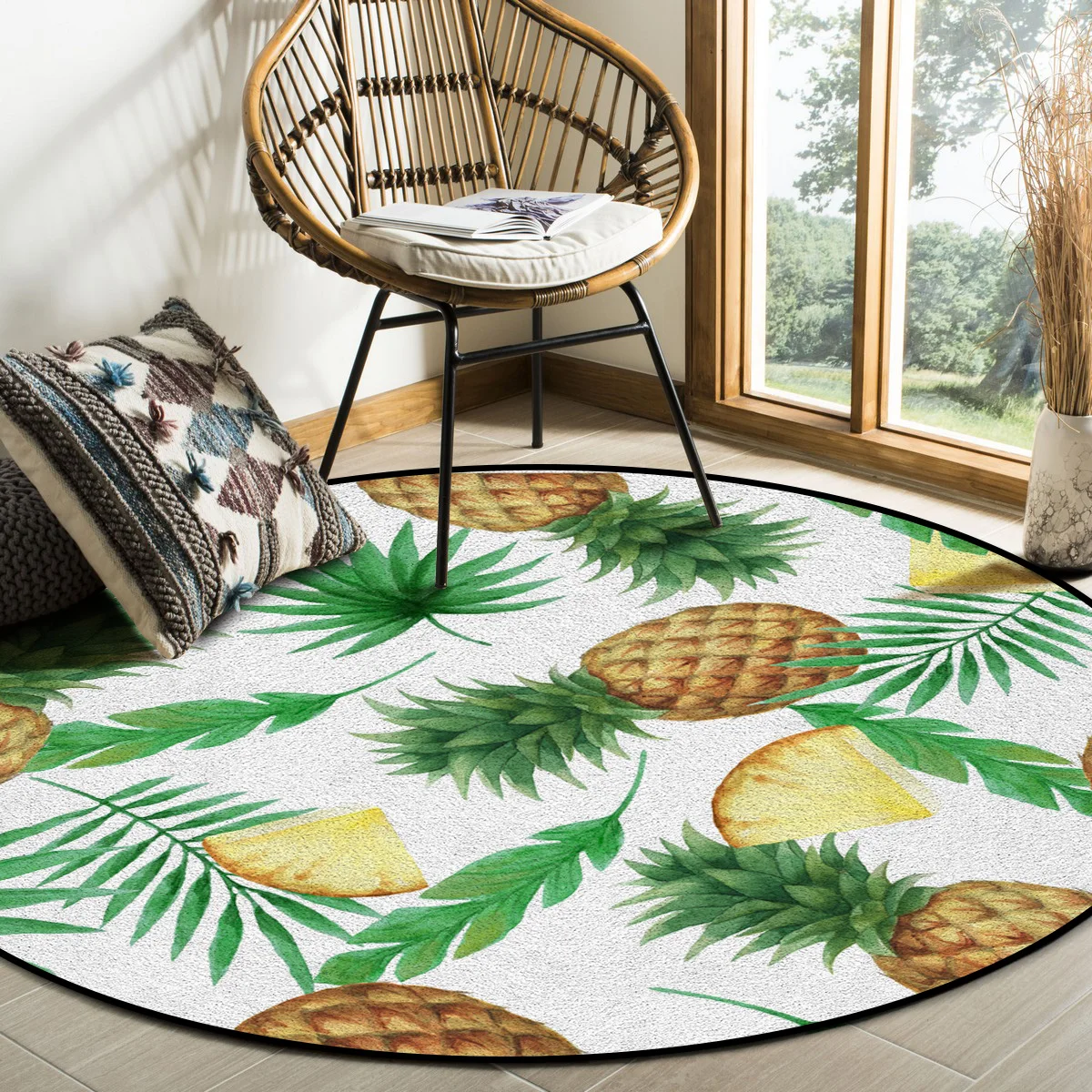 Ананас тропический зеленый лист искусство летние тропические круглые ковры для спальни Нескользящие Коврики для гостиной круглый коврик
Ананас тропический зеленый лист искусство летние тропические круглые ковры для спальни Нескользящие Коврики для гостиной круглый коврик