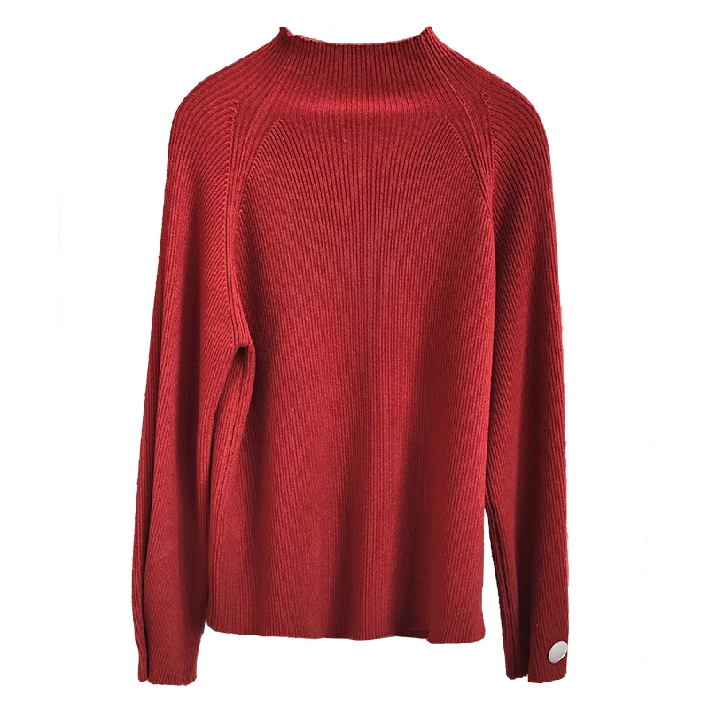 New Year Red Sweater New Inner Wear Outdoor All-Matching Design Half Turtleneck Bottoming Sweater Top
New Year Red Sweater New Inner Wear Outdoor All-Matching Design Half Turtleneck Bottoming Sweater Top