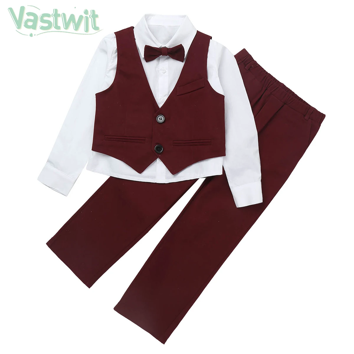 Kids Boy Clothes Set Boy Formal Suit Bow Tie Long Sleeve Shirt+V Neck Vest+Trousers 3Pcs Gentleman Wedding Birthday Party Outfit
Kids Boy Clothes Set Boy Formal Suit Bow Tie Long Sleeve Shirt+V Neck Vest+Trousers 3Pcs Gentleman Wedding Birthday Party Outfit