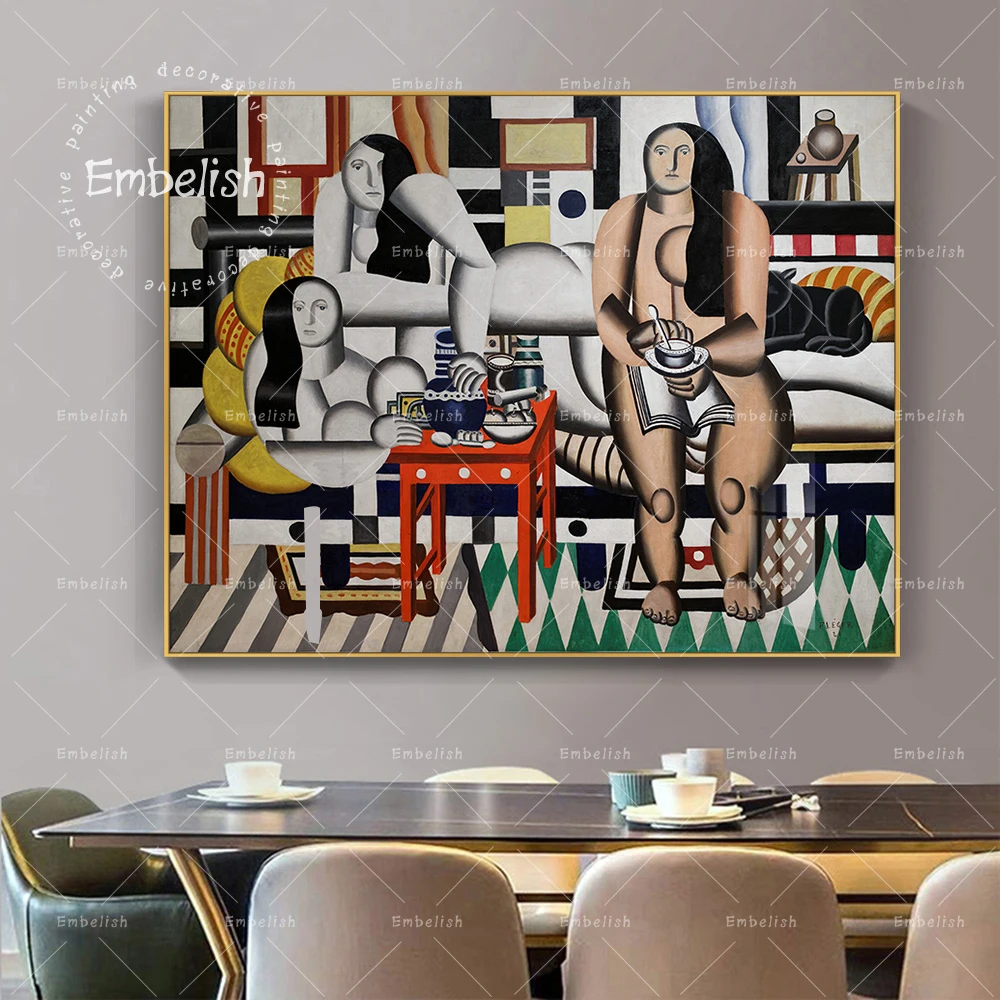 Украшение 1 шт. Фернанд легер три женщины классические абстрактные картины для гостиной HD Холст Картина маслом домашний декор плакат
Украшение 1 шт. Фернанд легер три женщины классические абстрактные картины для гостиной HD Холст Картина маслом домашний декор плакат