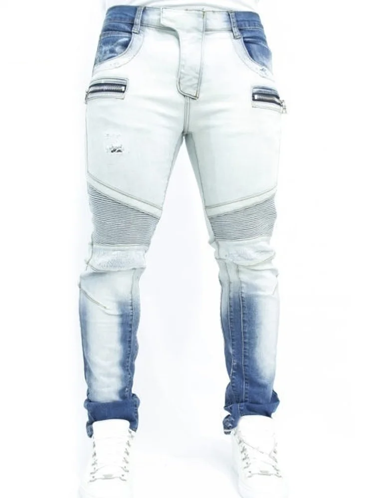 Men Jeans Straight Zipper Biker Jean Pants High Waisted Spring Autumn Streetwear Male Desiger Washed Jean Pants Trousers
Men Jeans Straight Zipper Biker Jean Pants High Waisted Spring Autumn Streetwear Male Desiger Washed Jean Pants Trousers