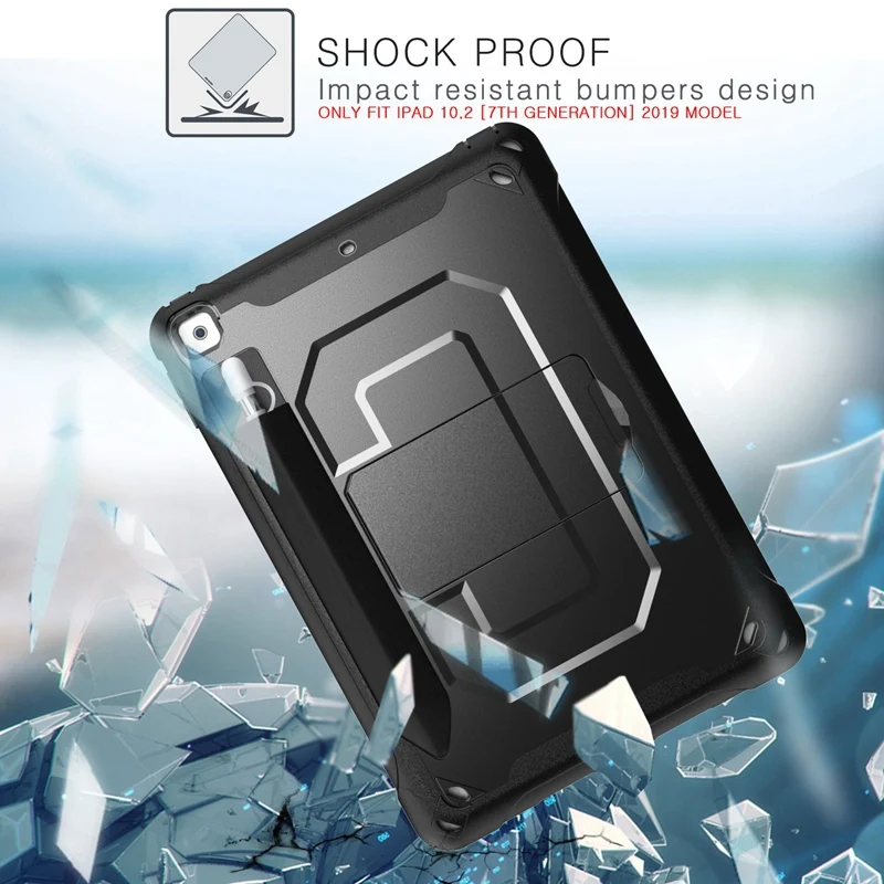 for 2019 IPAD 10.2 Inch Tablet PC Case TPU Shockproof Protective Back Cover with Pen Slot Tablet Stand Case
for 2019 IPAD 10.2 Inch Tablet PC Case TPU Shockproof Protective Back Cover with Pen Slot Tablet Stand Case