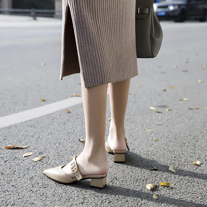 FEDONAS Concise Genuine Leather Pumps Metal High Heels Party Prom Shoes Woman Spring Elegant Women Sandals Female New Mules
FEDONAS Concise Genuine Leather Pumps Metal High Heels Party Prom Shoes Woman Spring Elegant Women Sandals Female New Mules