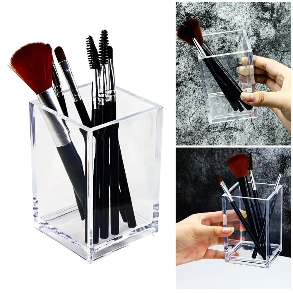 Transparent Cosmetic Storage Box Desktop Lipstick Finishing Plaid Jewelry Classification Storage Makeup Brush Organizer
Transparent Cosmetic Storage Box Desktop Lipstick Finishing Plaid Jewelry Classification Storage Makeup Brush Organizer