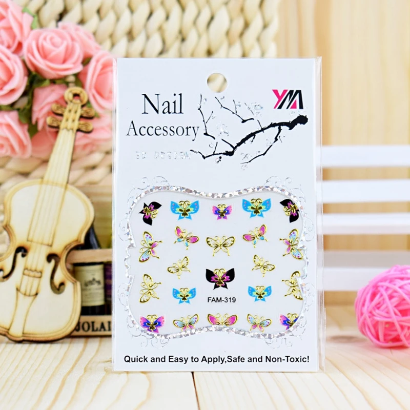 New Arrive 30pcs/Lot 3D Butterfly Nail Stickers Self-adhesive Mix Color Nails Art Sticker Nail Decals DIY Nail Tools (NTK---27)#
New Arrive 30pcs/Lot 3D Butterfly Nail Stickers Self-adhesive Mix Color Nails Art Sticker Nail Decals DIY Nail Tools (NTK---27)#